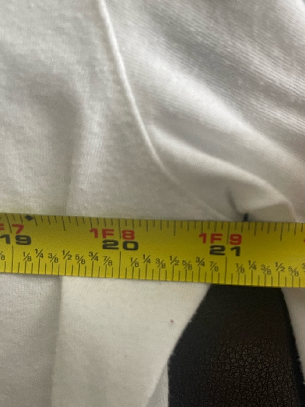 adidas White Long-Sleeve Crew with Logo Tape Hem - Picture 6 of 6